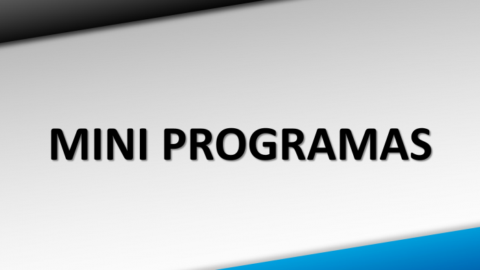 Mini Programas