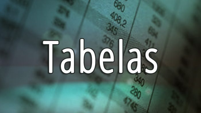 Tabelas gerais 2019